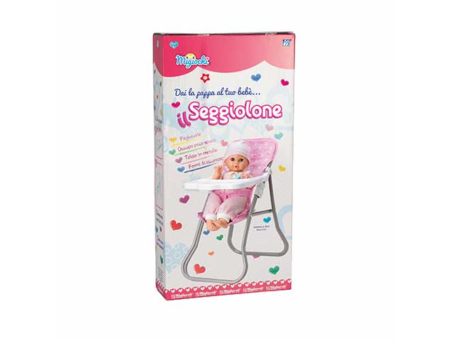 Seggiolone in scatola h.48xl25xp39cm