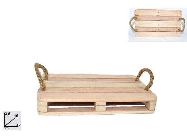 Pedana c/manici corda 15x25cm cm001519