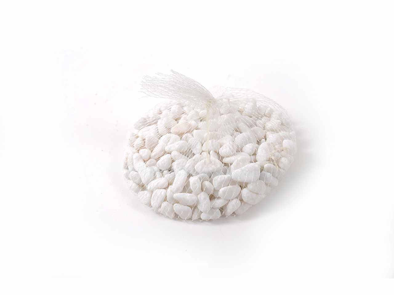 Sassi per decorazione 1kg bianchi 25618