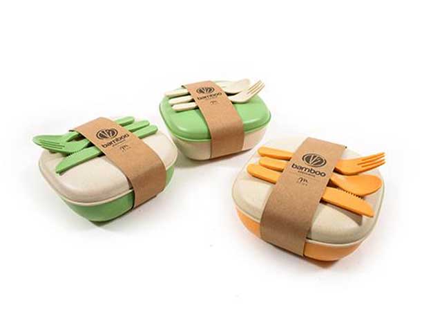 Lunch box in fibra di bamboo 24063