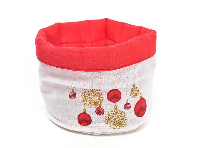 L.noel cestino p.pane cotone d17cm08107