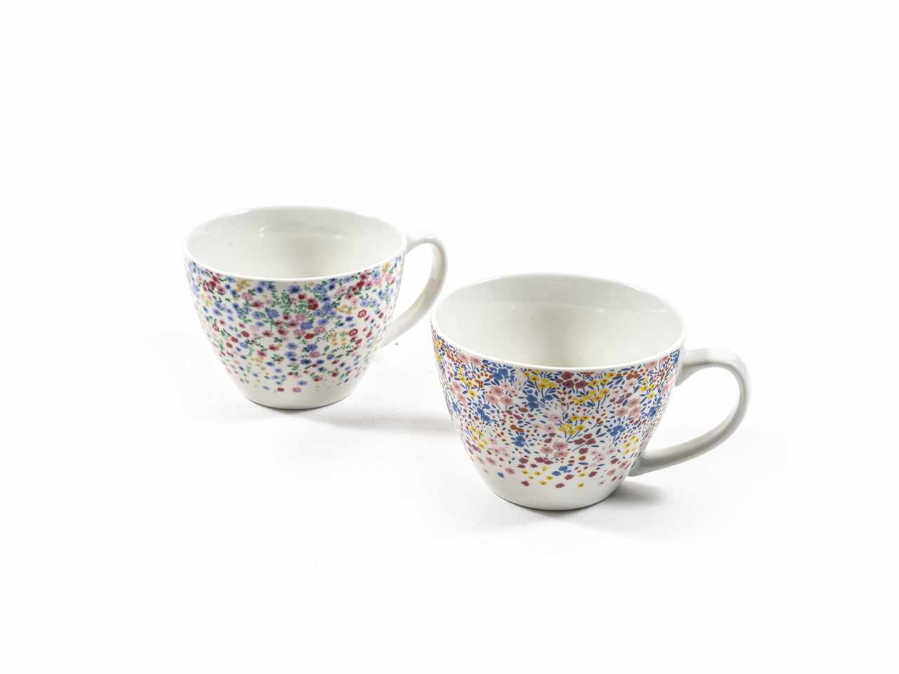 Tazzone in porcellana 550ml 14,3x11,2xh.8,5cm fantasie assortite