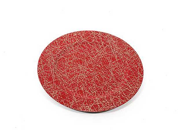 Sottopiatto rosso/oro d.33cm 75922