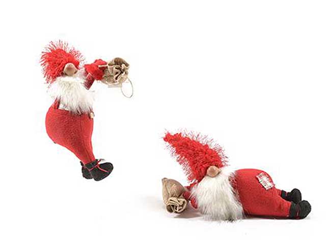 L.country red babbo c/sacco 33x13x33cm
