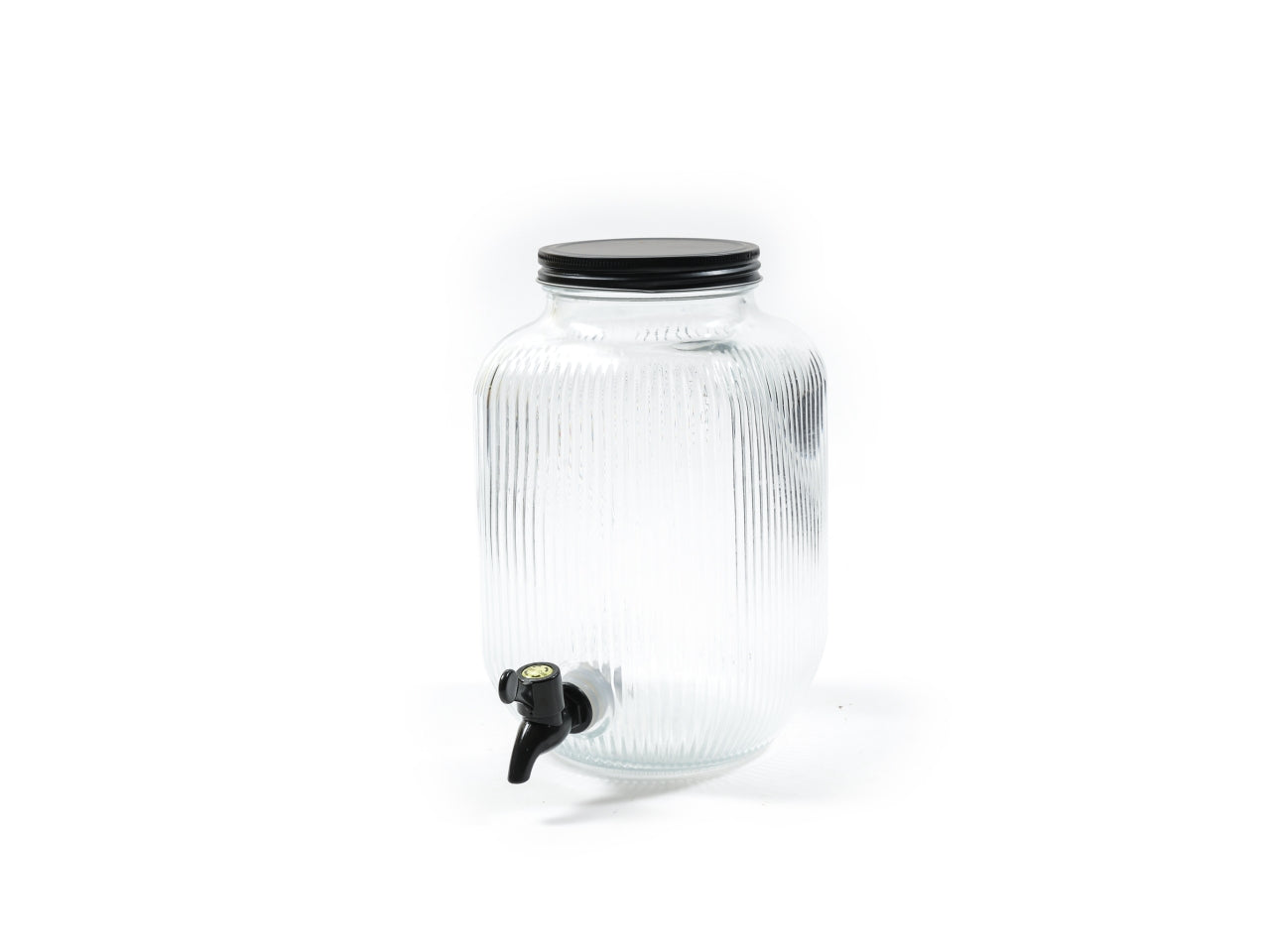 Dispenser con rubinetto 4 l in vetro stile industrial 22x15x26 cm - Mercury