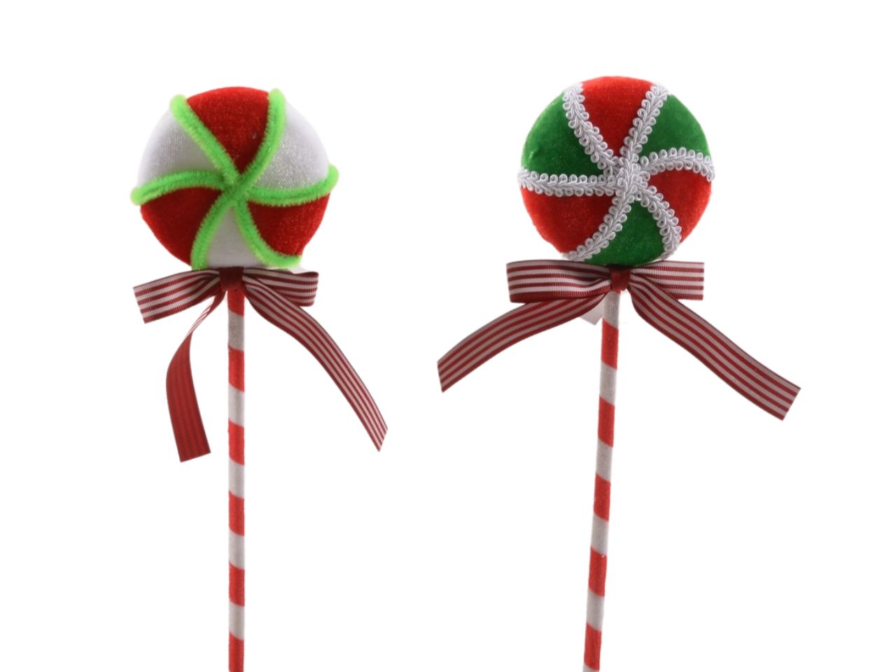 Decorazione "candy" in polistirolo 32x8x3cm assortita
