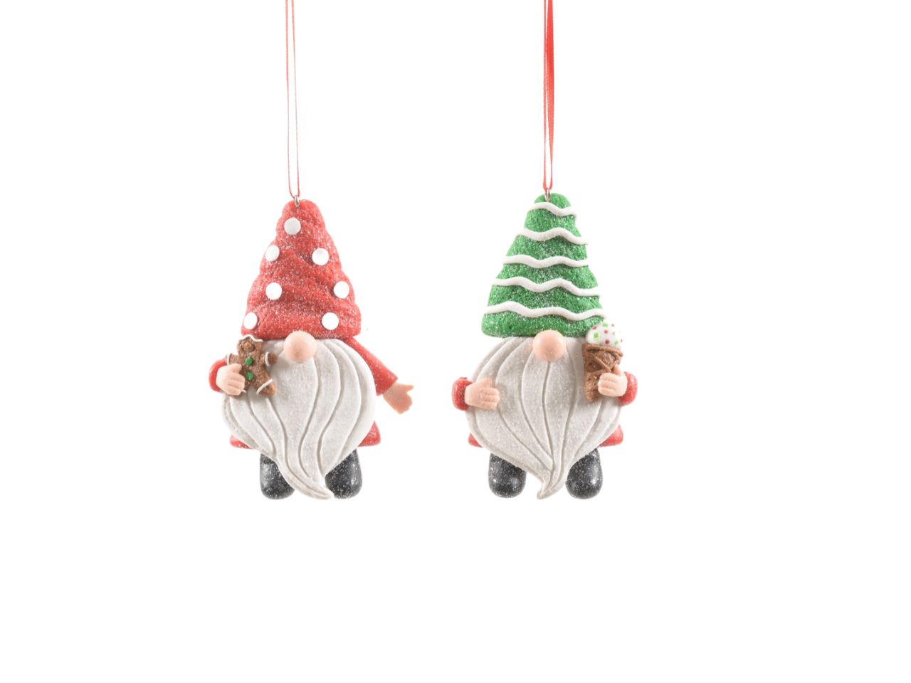 Pendente natalizio argilla morbida 7x1.5xh.11 cm decori assortiti