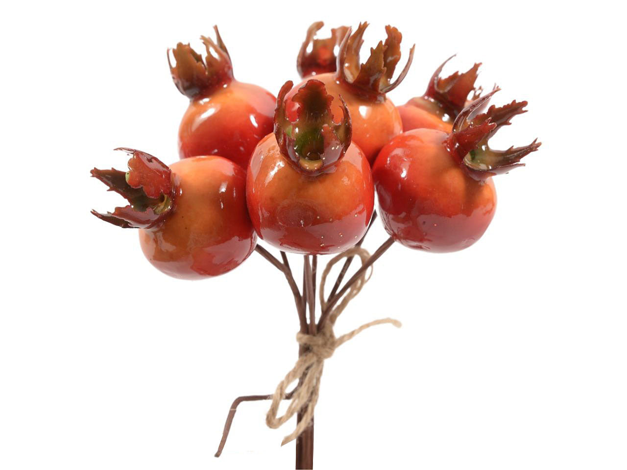 Mazzetto 7 melograni 3 cm in polistirolo per decorazioni