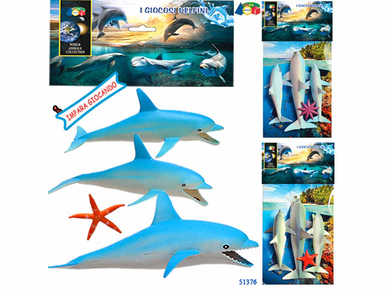 Animali giocosi delfini 51376