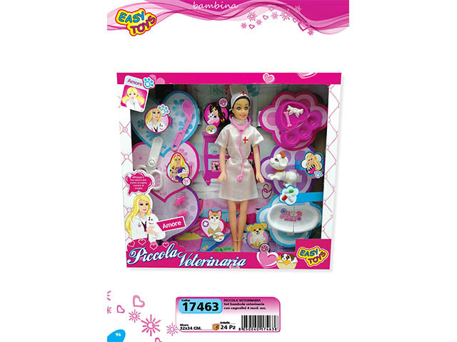 Piccola veterinaria con accessori