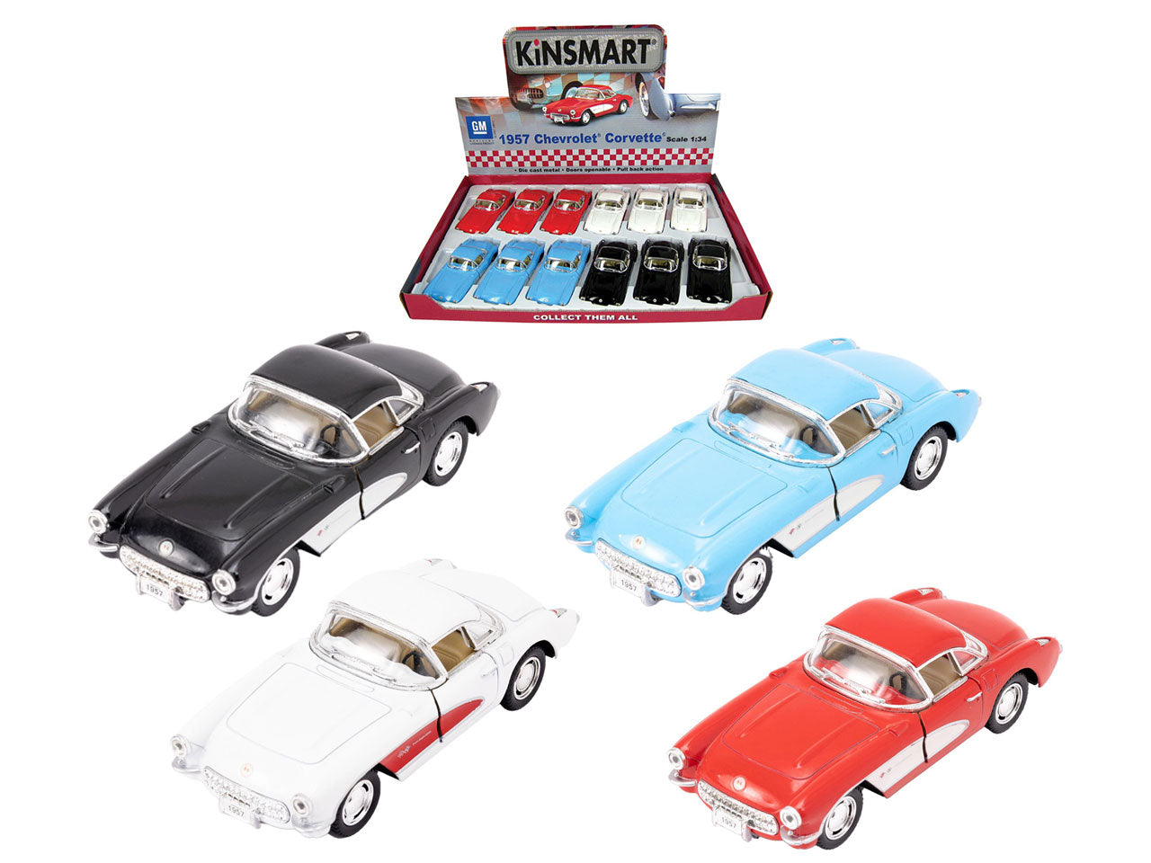 Corvette chevrolet 57 die cast 17903