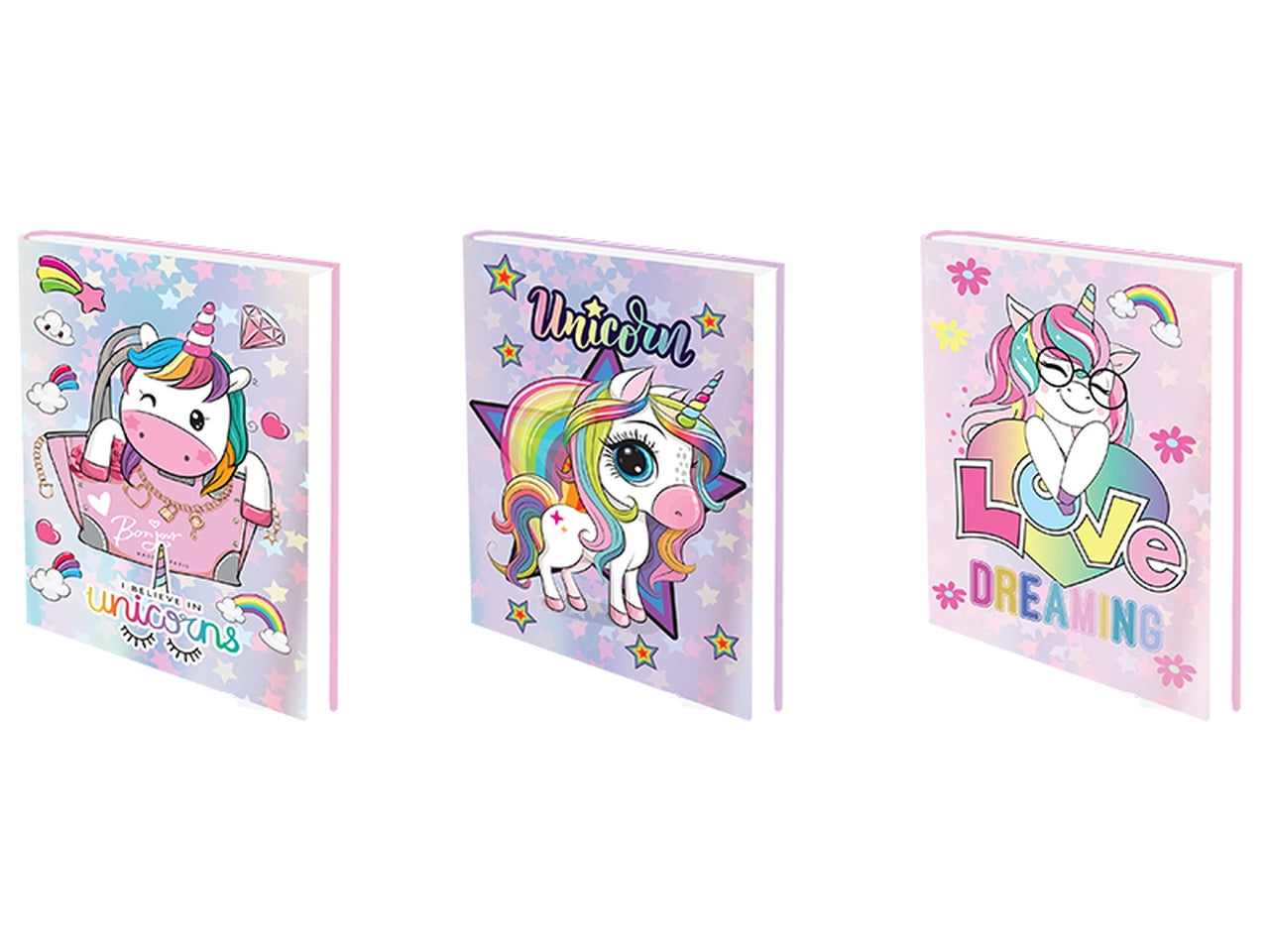 Diario scuola pocket unicorno rosa e lilla 12x16 cm - Dimagraf