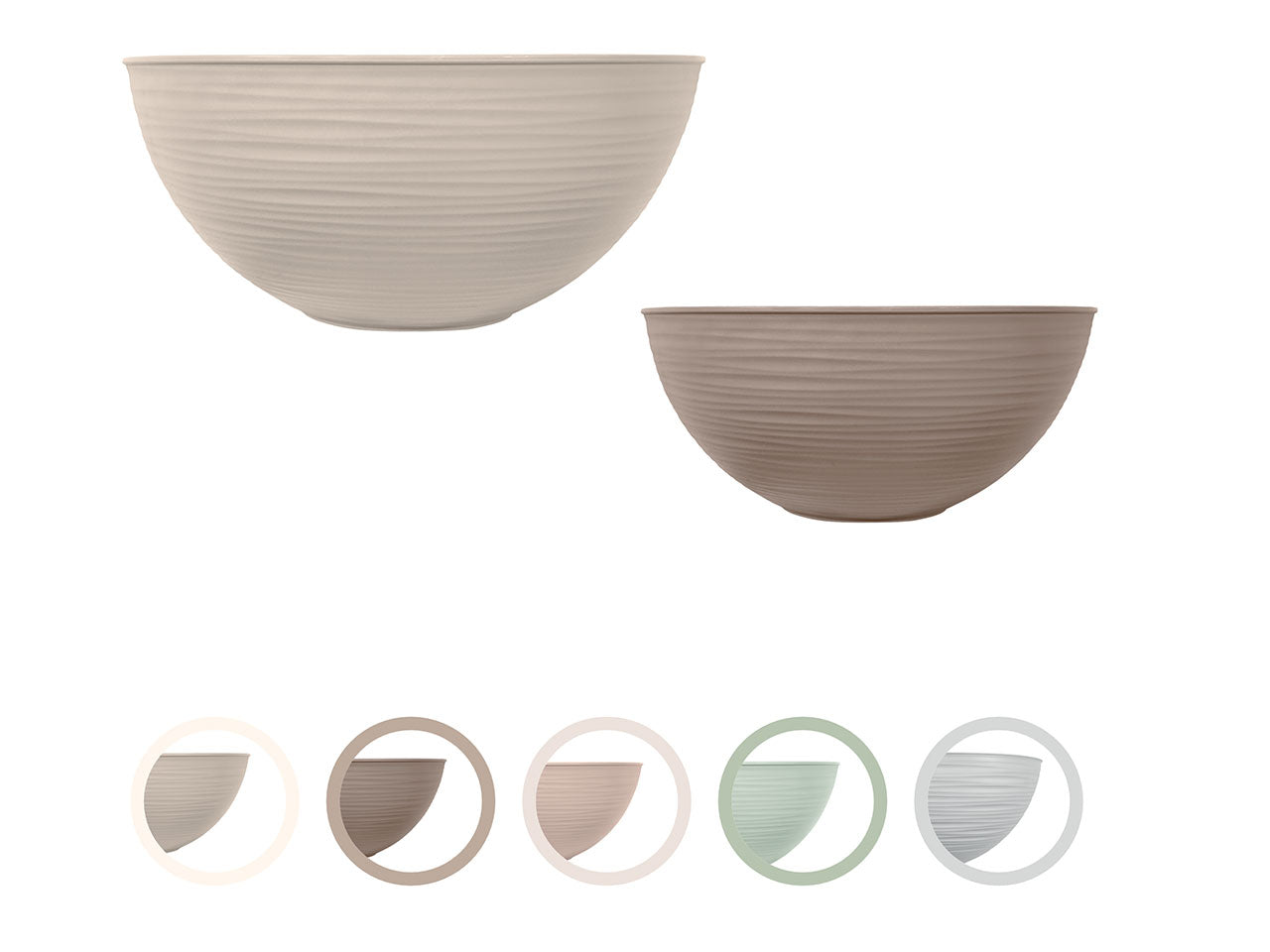 Insalatiera Brio L in plastica colori assortiti moderno Ø28x12,5 cm - Brio & Bio