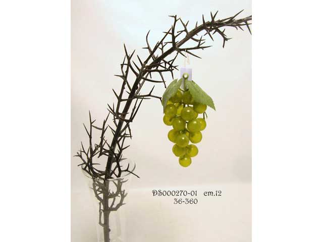 Grappolo uva verde 12cm ds000270