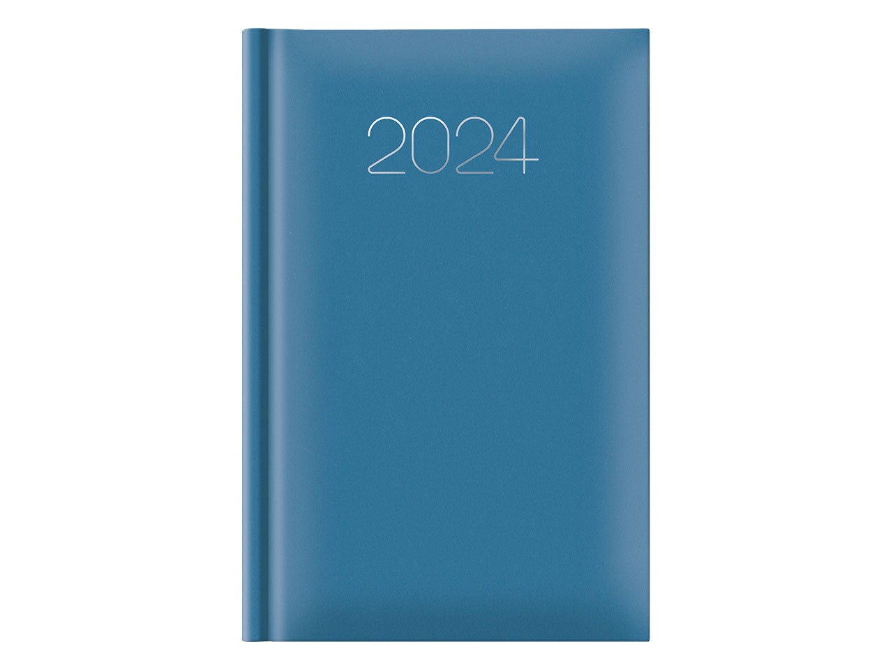 Agenda giornaliera misura 11x16,5cm sabato e domenica abbinati gommato azzurro