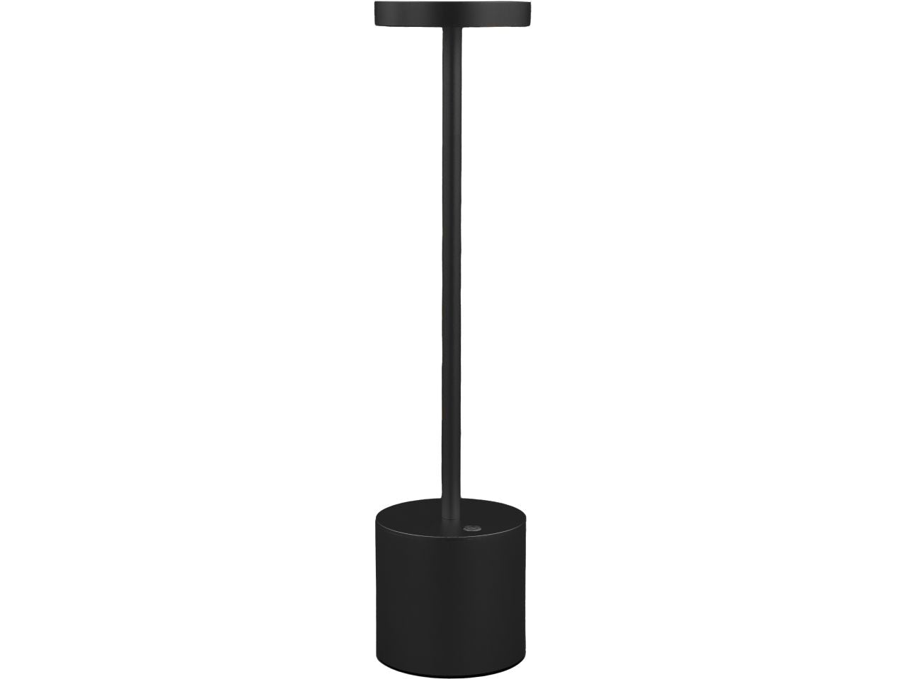 Lampada led touch nera d.8,5xh.36cm