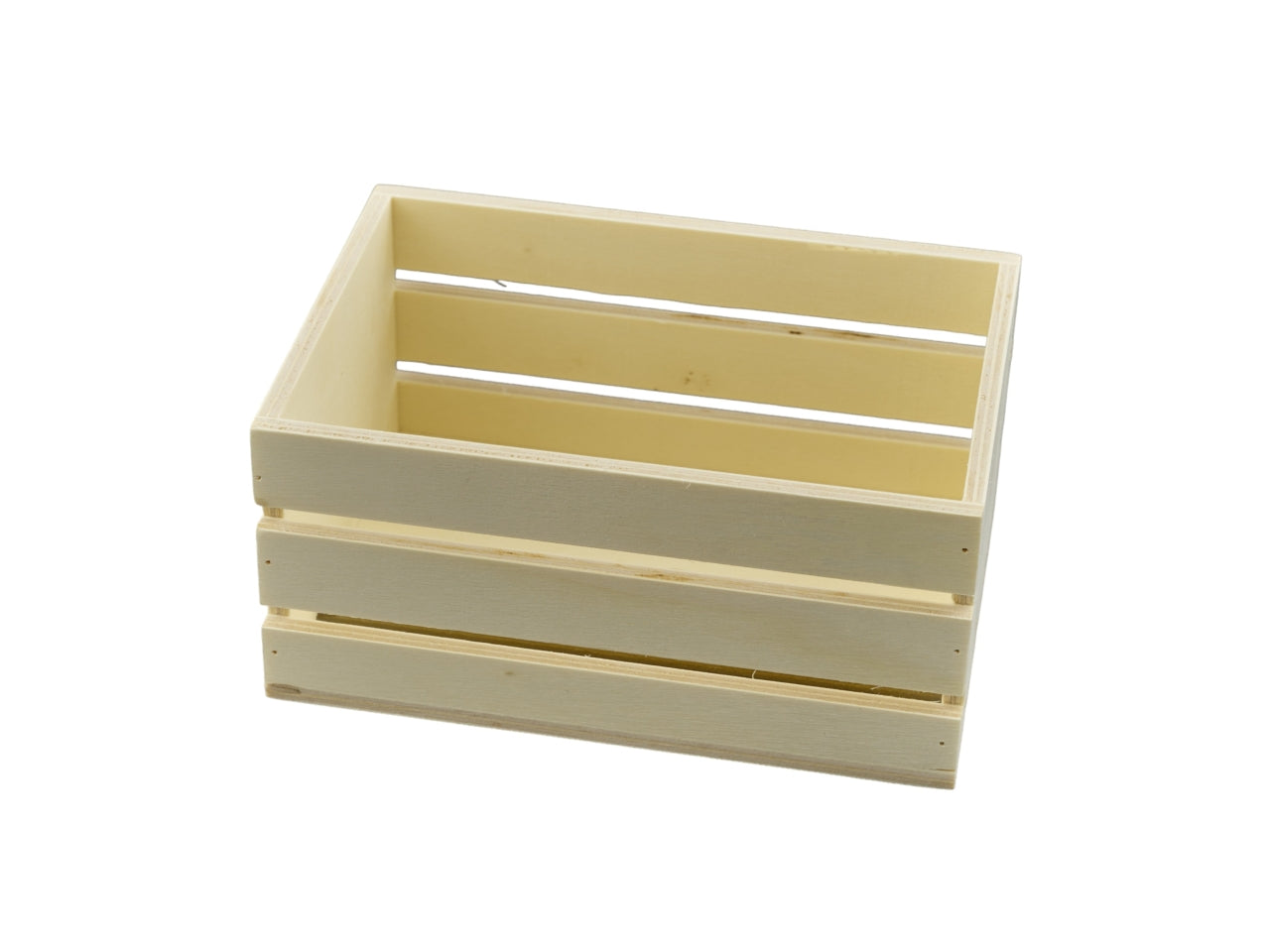 Portaoggetti in Legno Stile Scandinavo, Cassettina Rettangolare 12,5x8,5x6cm - Design Minimal