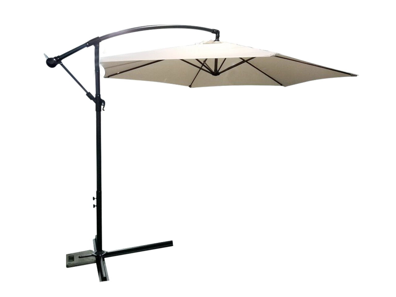 Ombrellone da giardino decentrato diametro 3m altezza 245cm