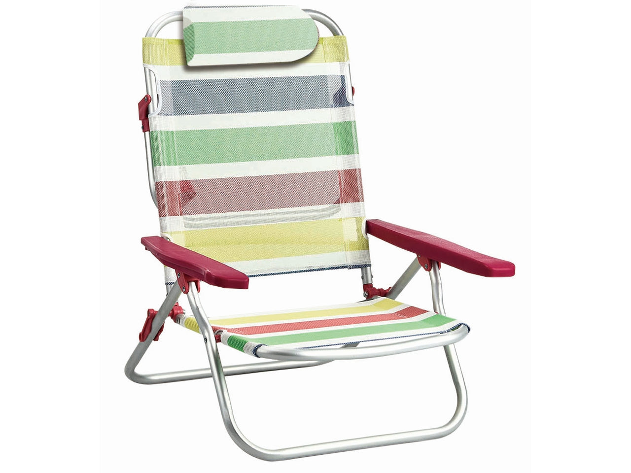 Spiaggina pieghevole con cuscino