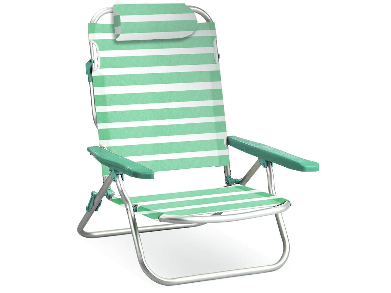 Spiaggina pieghevole con cuscino