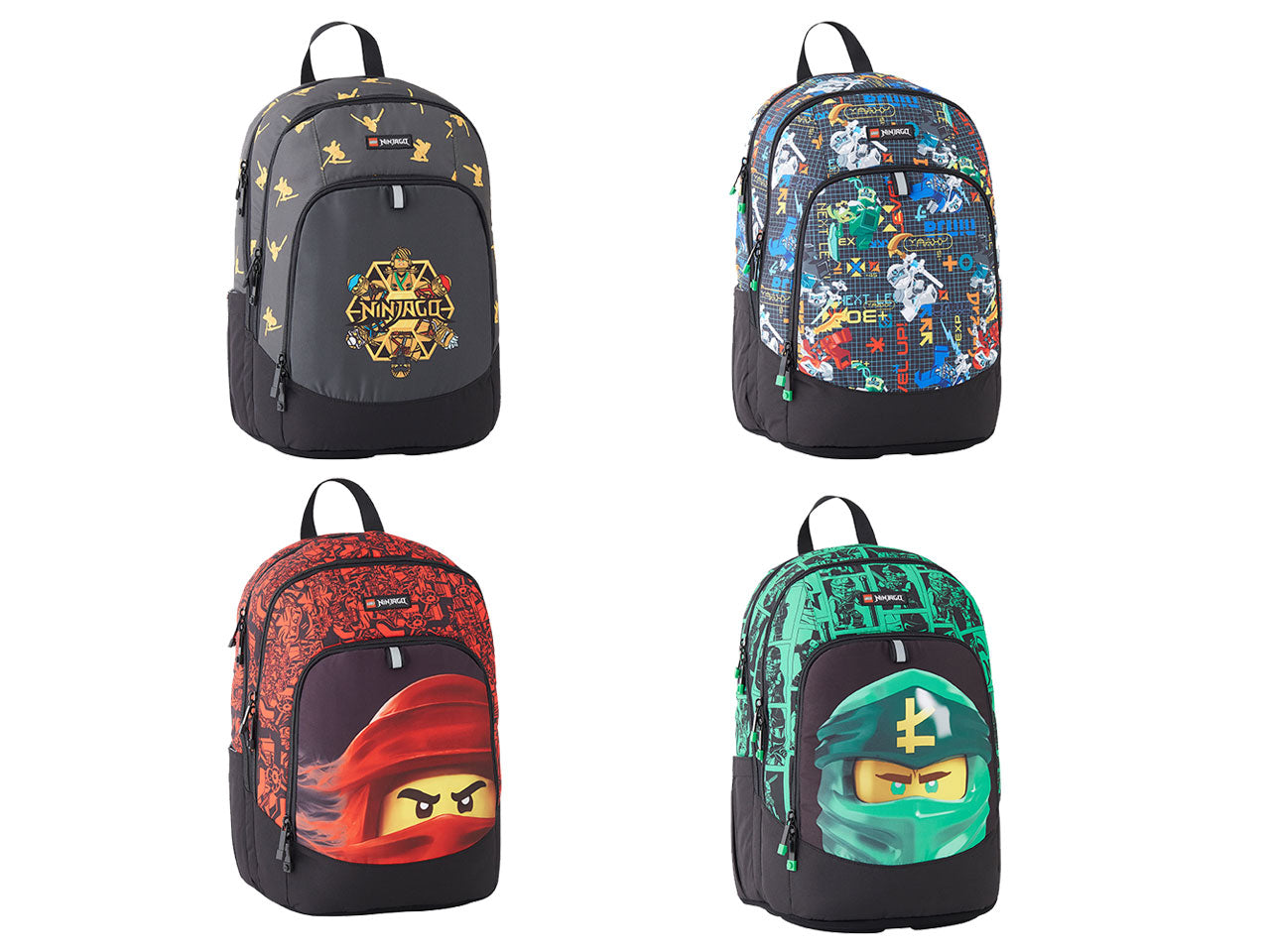 Lego ninjago zaino scuola round