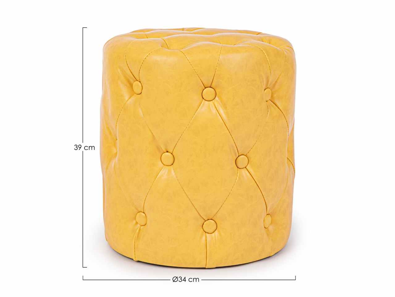 Pouf linea batilda colore ocra