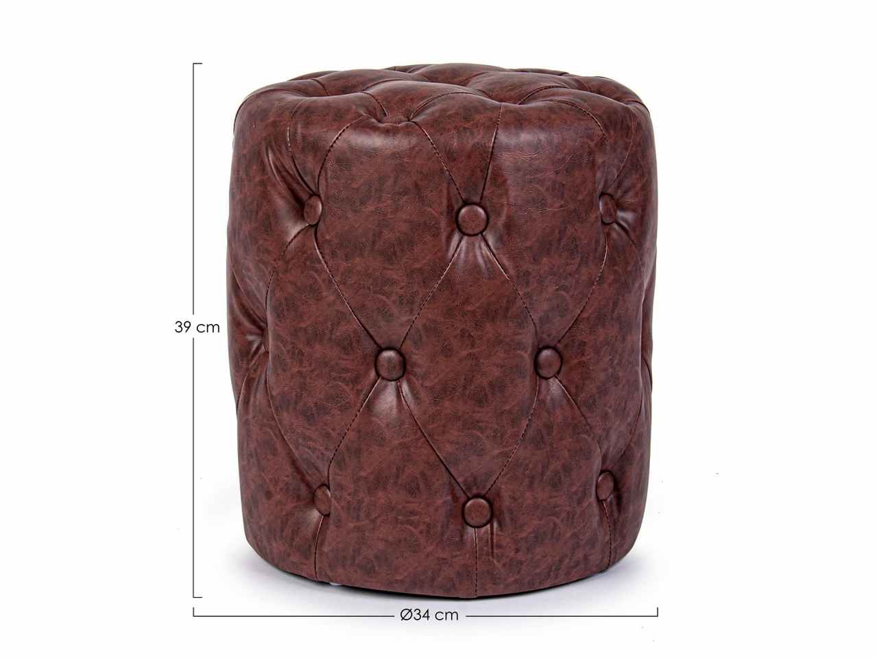 Pouf linea batilda colore coffee