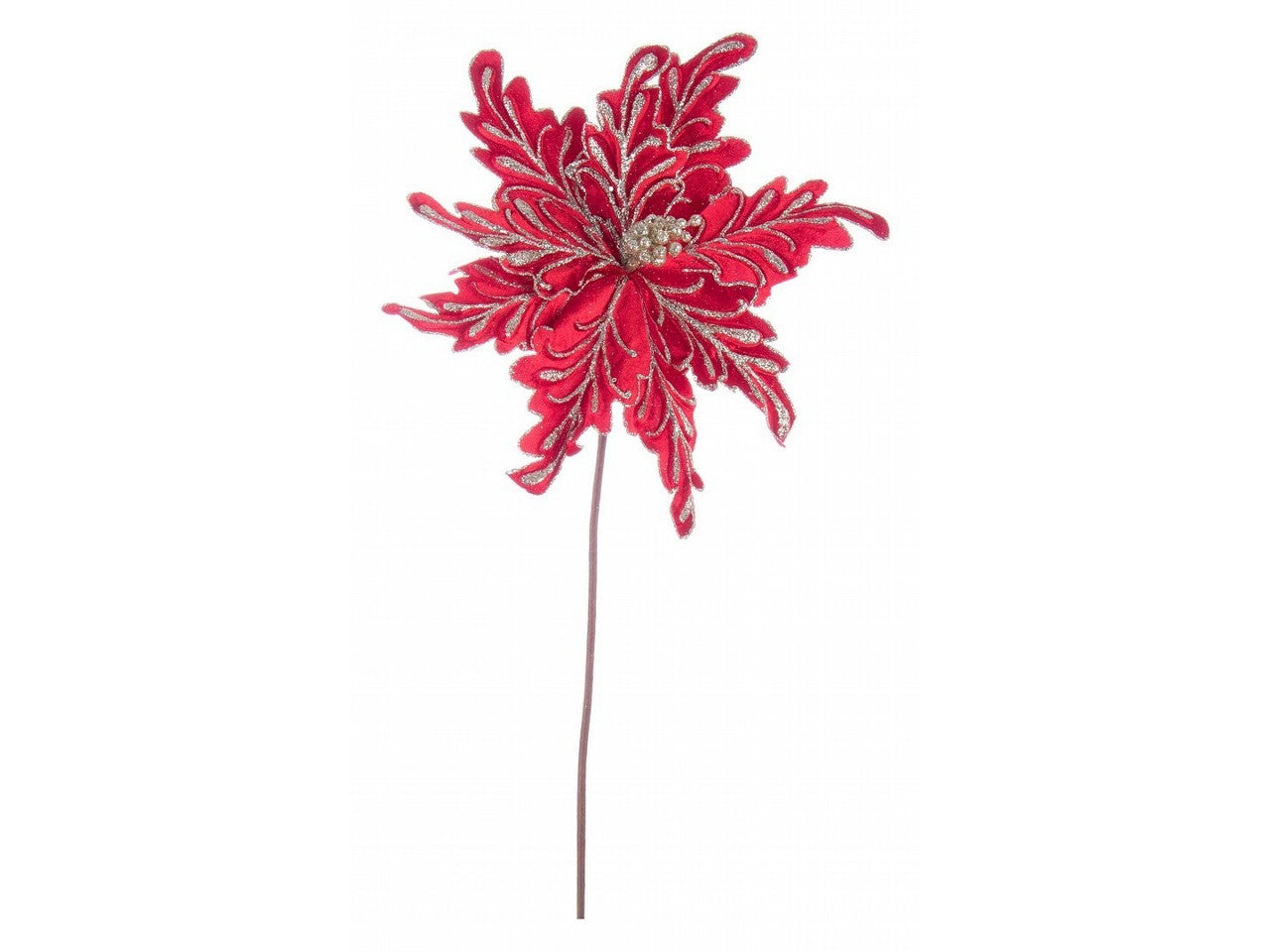 Fiore noelle rosso 32xh.50cm