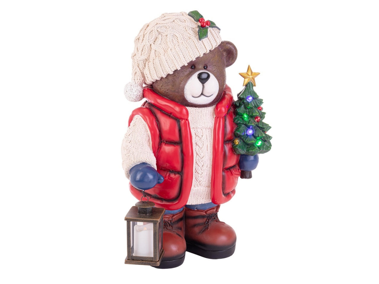 Orso chatfield con led e pino