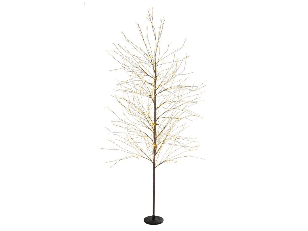 Albero bunch 2000microled h.210cm marrone