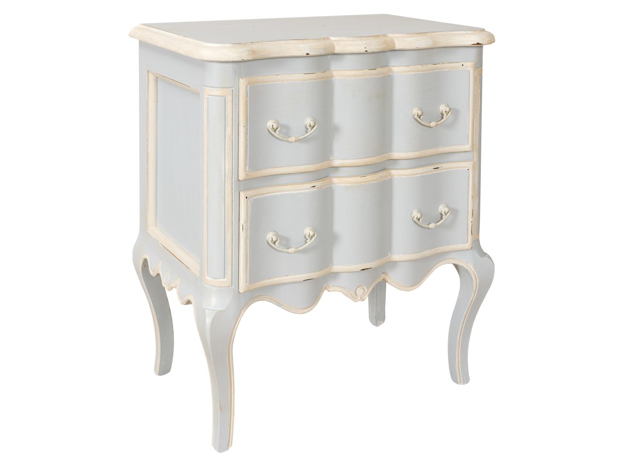 Comodino agata polvere 2 cassetti 58x39x69cm