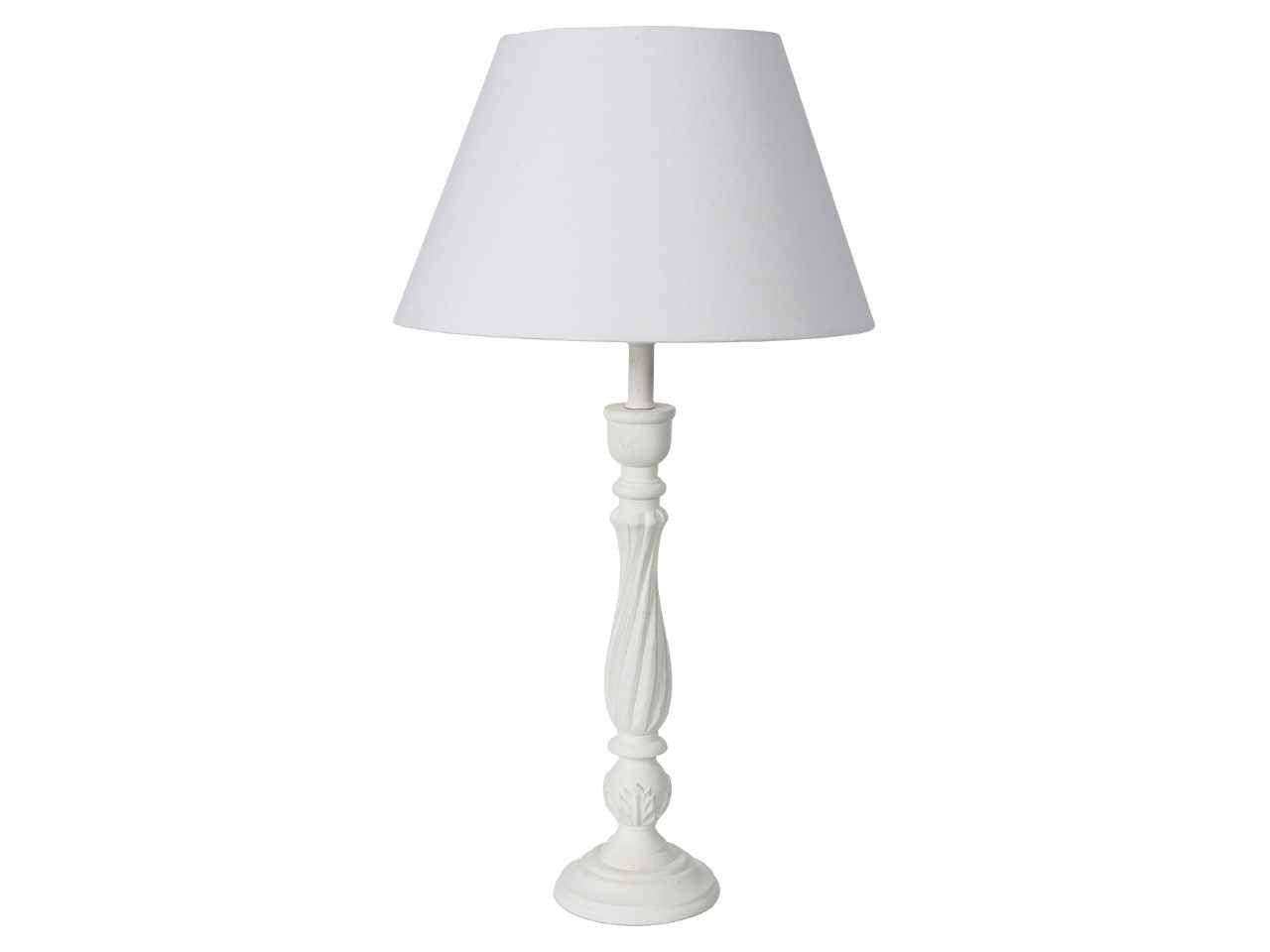 Lampada guia con cappa bianca h.60cm