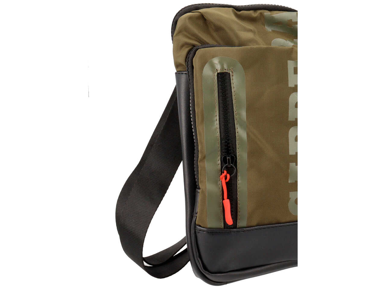 Borsa da uomo b-tech collection tracolla tablet colore verde militare composizione: 100% pelle sintetica