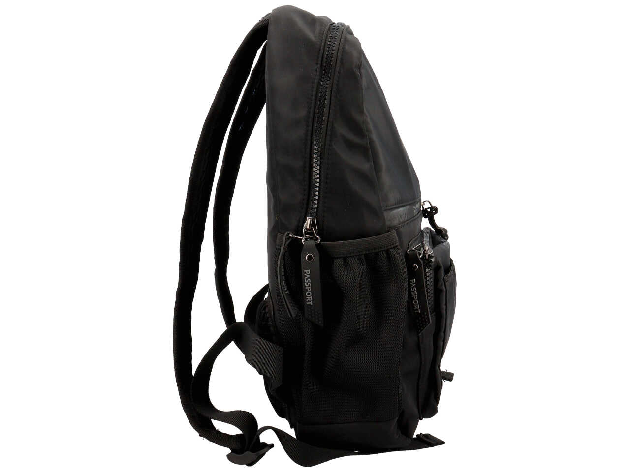 Borsa da uomo passport zaino s colore nero composizione: 100% nylon