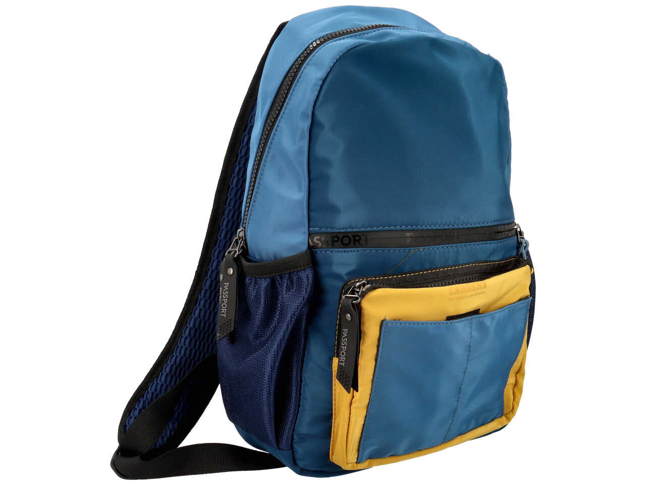 Borsa da uomo passport zaino s colore nero blue composizione: 100% nylon