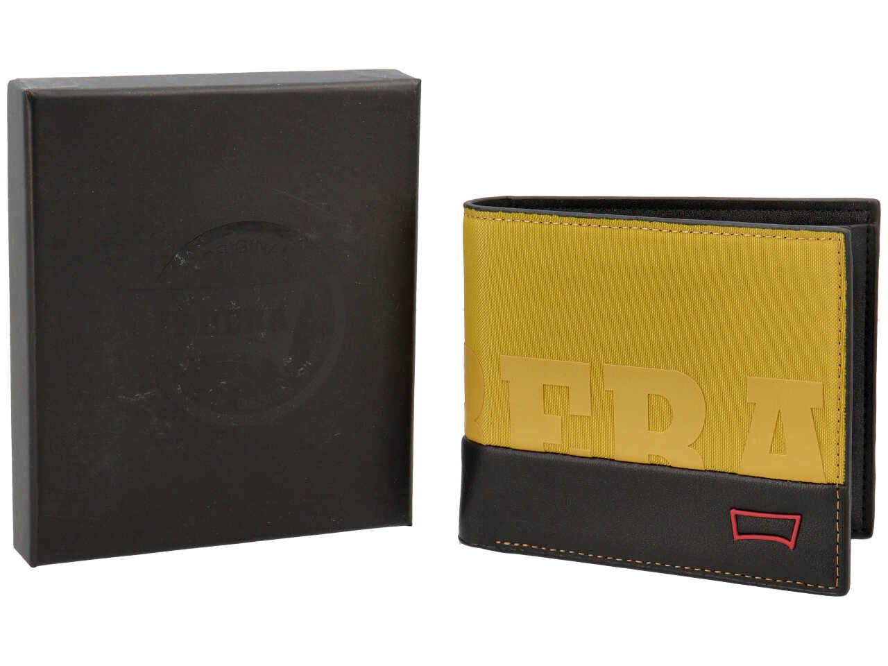 Portafoglio da uomo b-tech collection giallo composizione: 100% pelle sintetica
