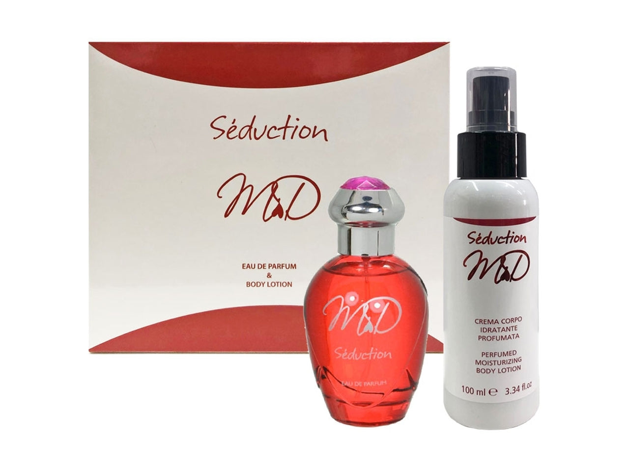 Md seduction eau de parfum 100ml + body lotion 100ml coffret