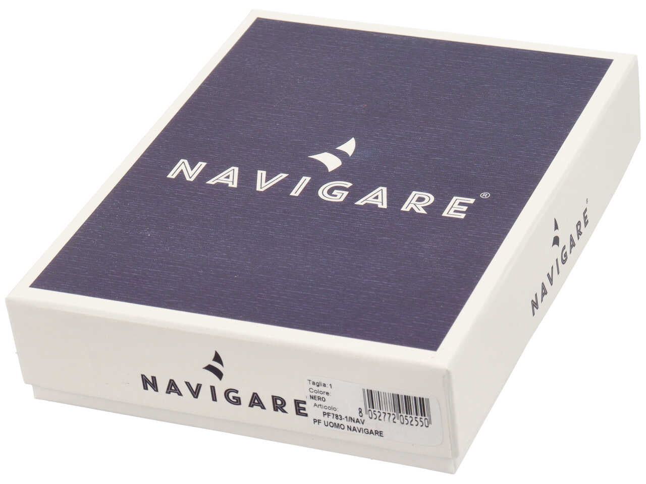 Portafoglio navigare da uomo doppia patta piu' moneta in vera pelle nappa piu' oil stampato misura 11x6,5cm colore nero
