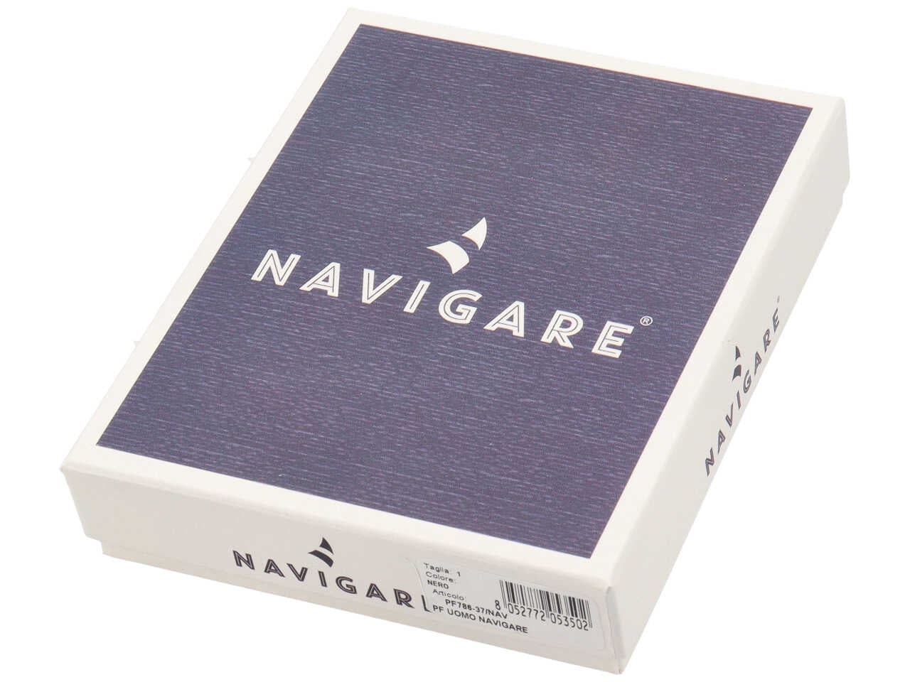Portafoglio navigare da uomo a molla con zip moneta in vera pelle oil stampato misura 10,5x8,4cm colore nero