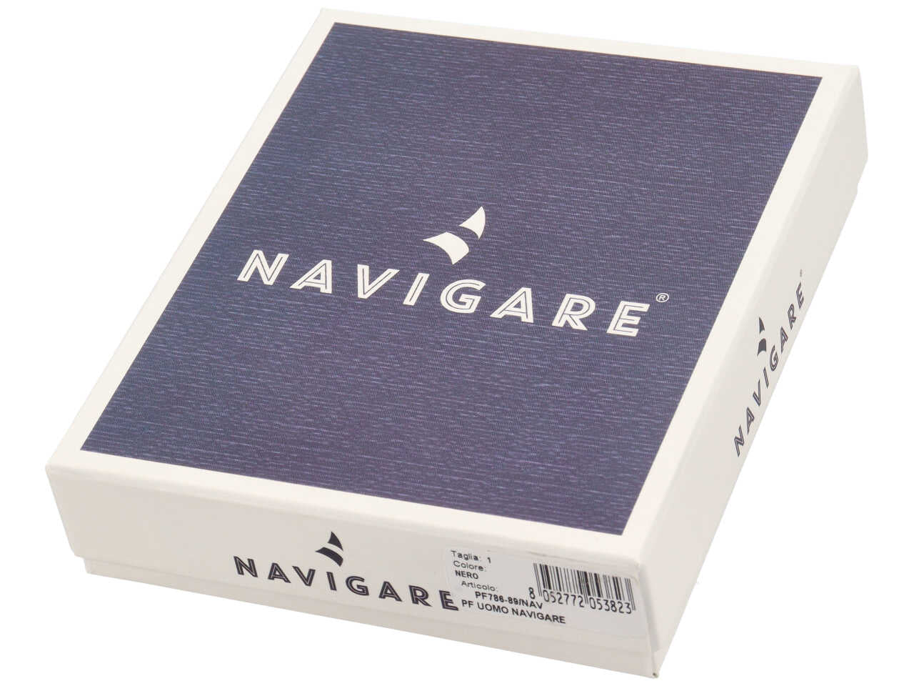 Portacarte navigare da uomo anticlonazione in vera pelle oil stampato misura 5,5x9,6cm colore nero