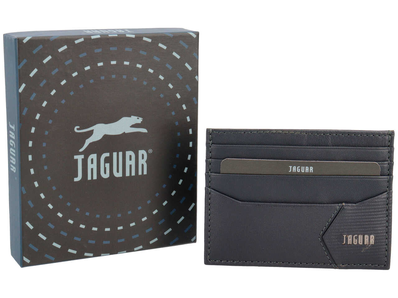 Portafoglio jaguar blu notte