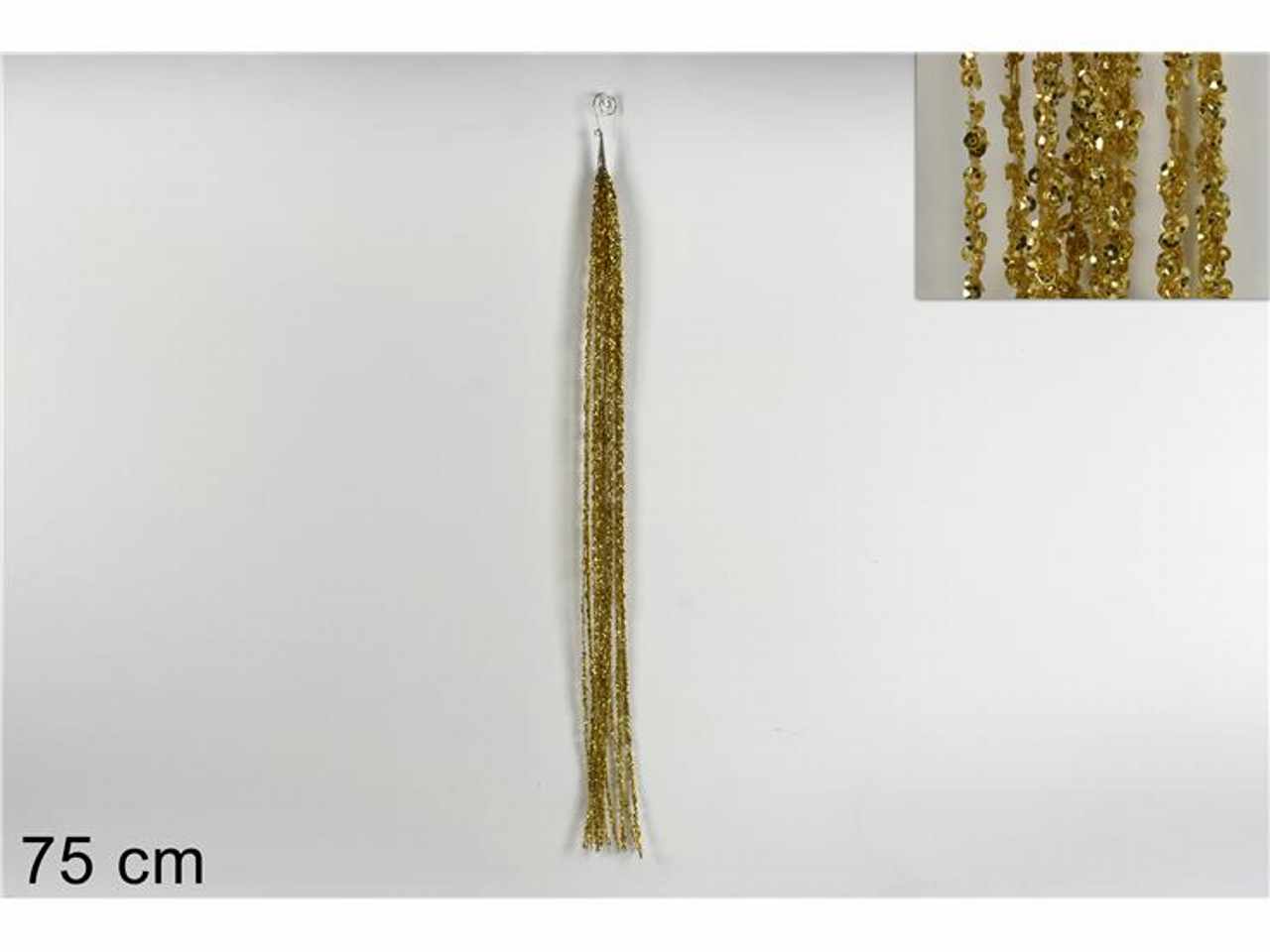 Appendino fascina con paillettes cm75 oro