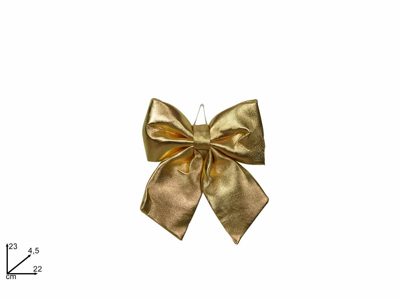 Fiocco 22 cm metallizzato oro