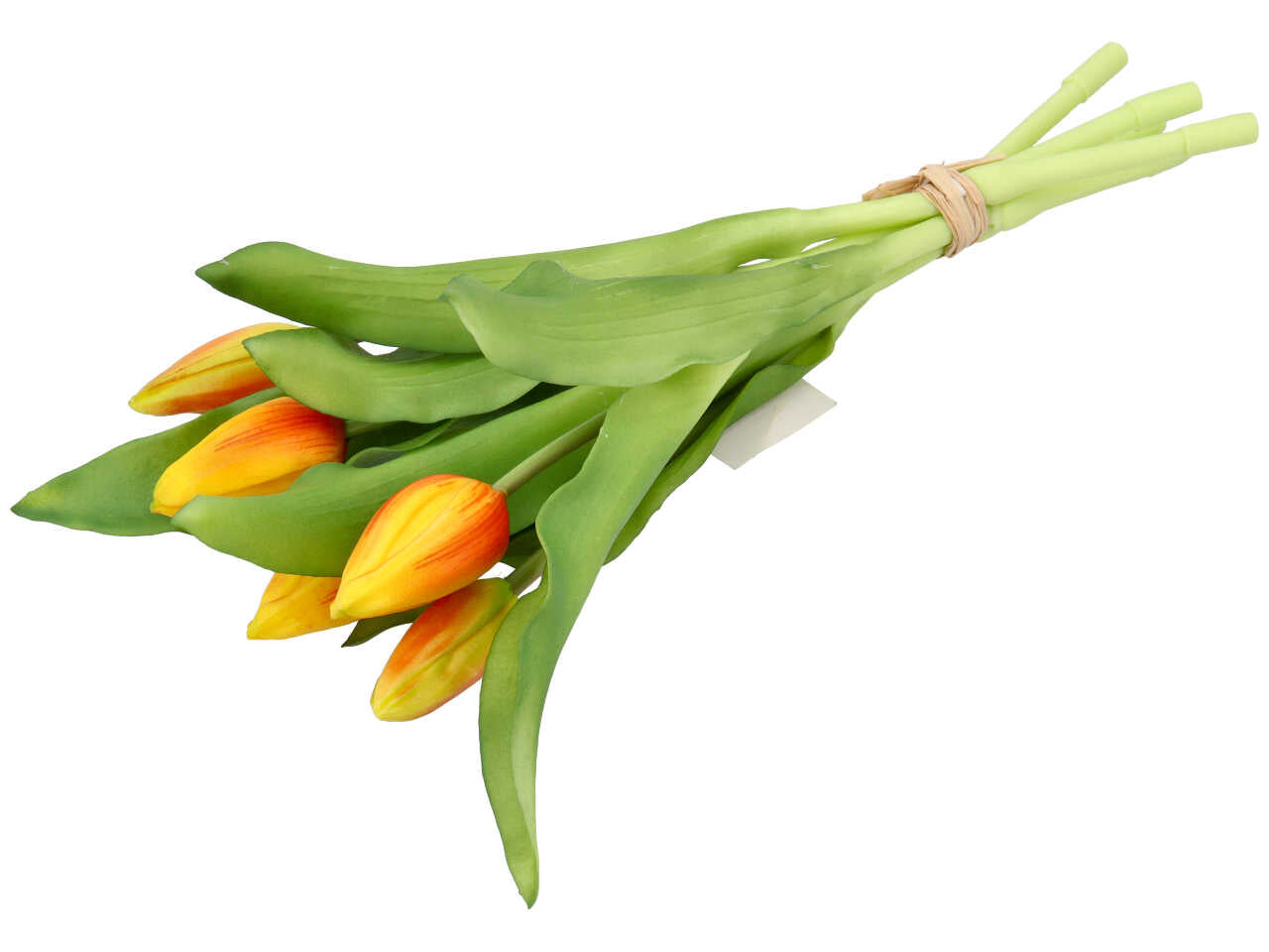 Mazzo di 5 tulipani h.29cm arancione