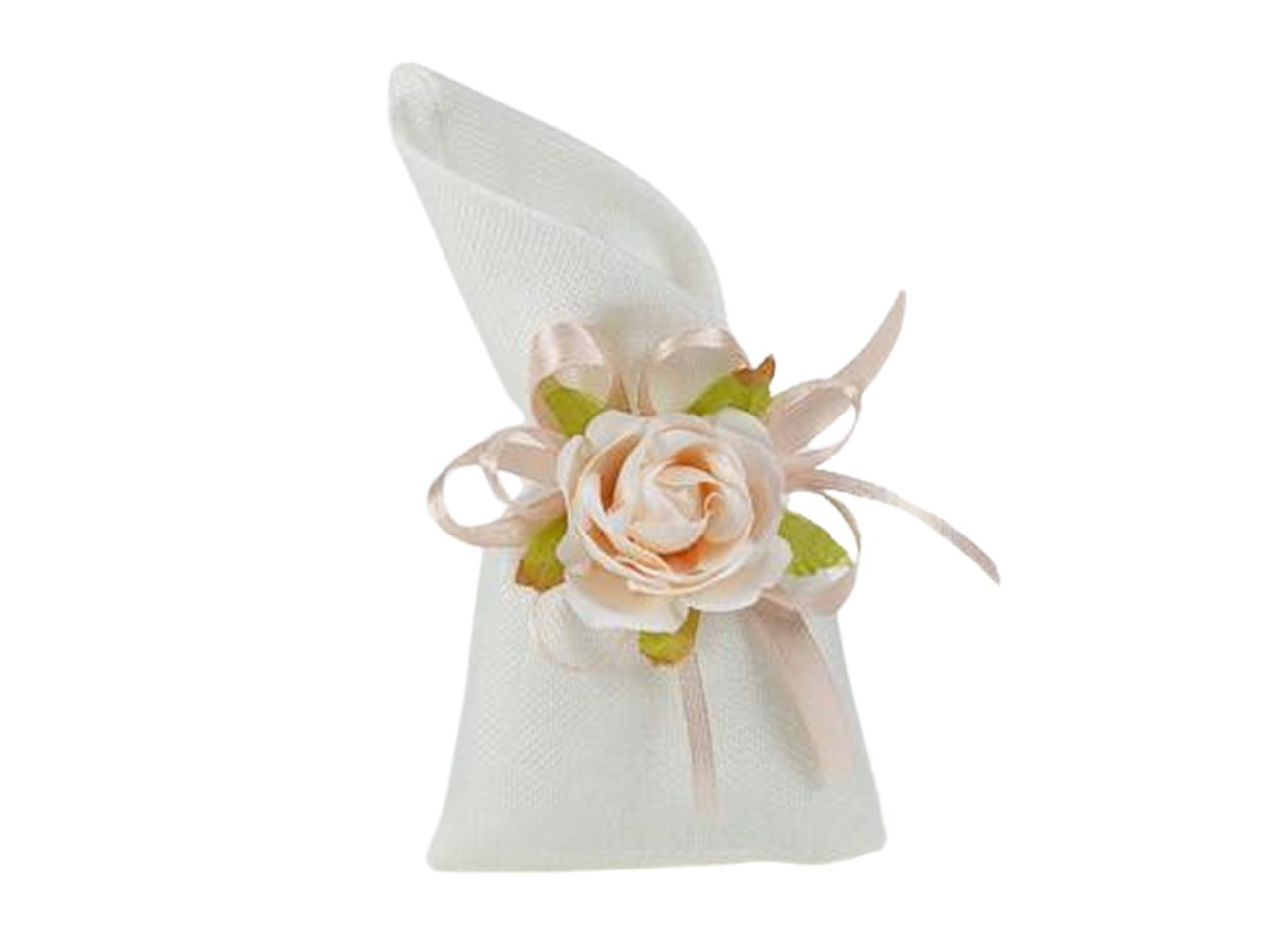 Sacchetto cotone a calla misura 8xh.15cm bianco