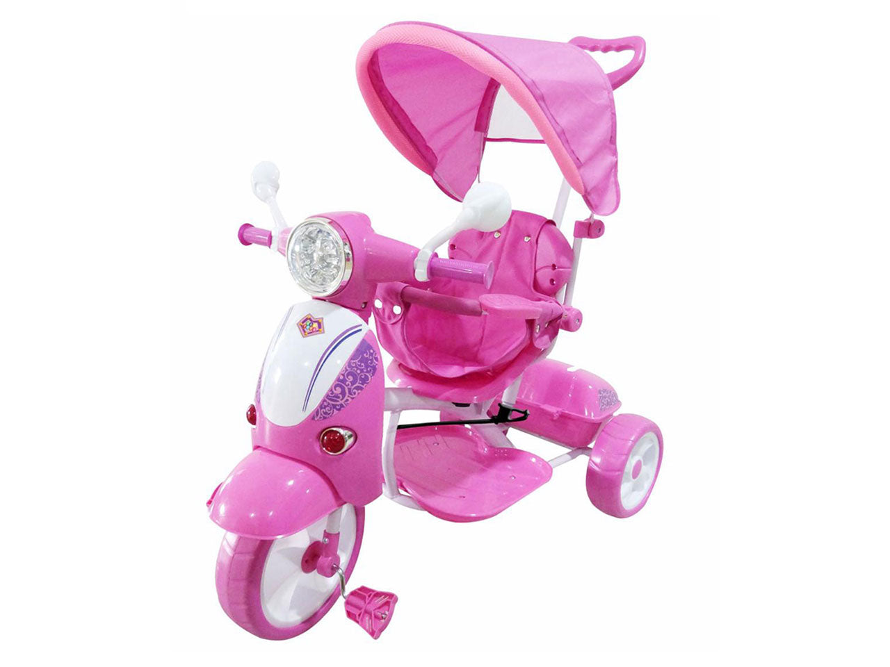 Triciclo scooter rosa