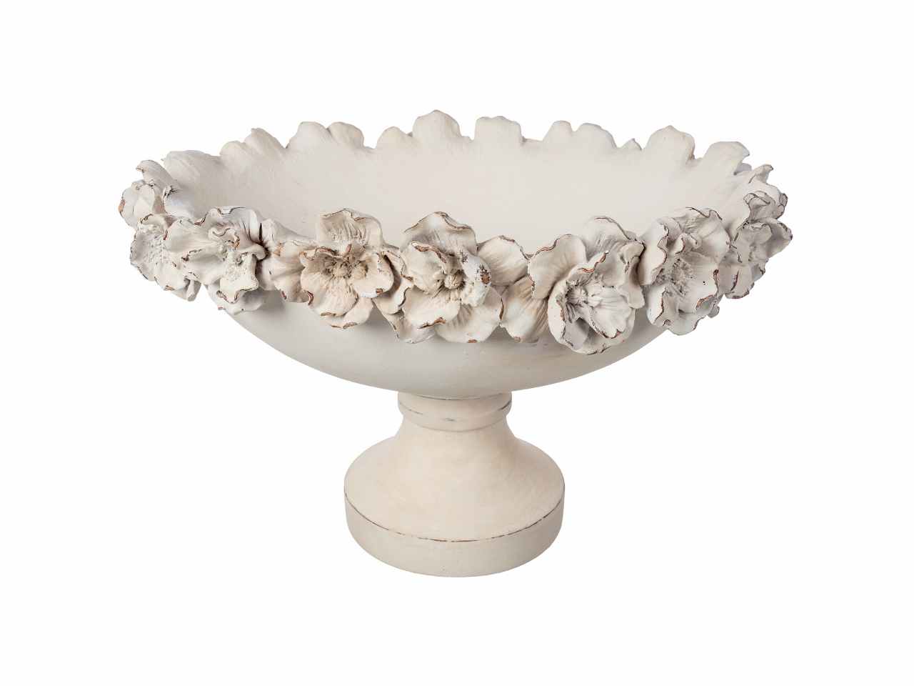 Alzata ovale c/rose 36x29x24cm kl97618
