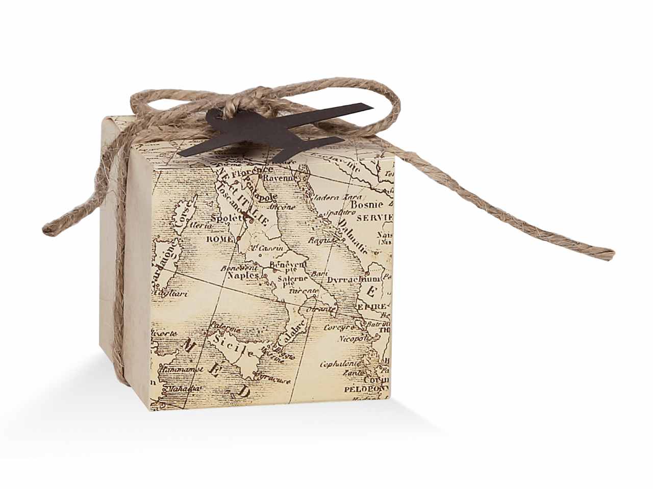 Scatola travel vintage aereo 10 pezzistv120