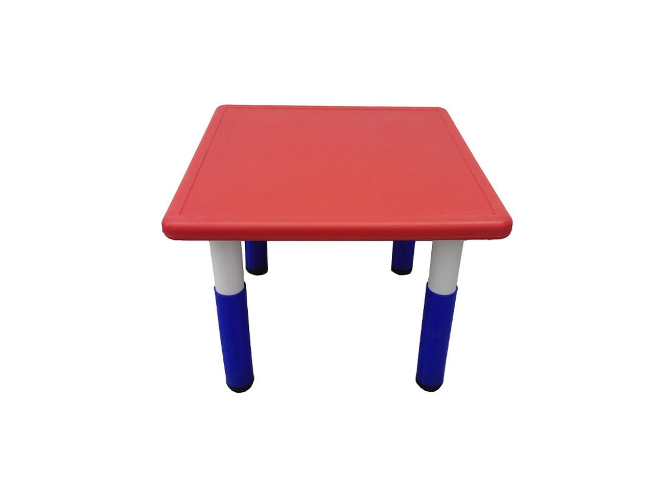 Tavolino Strong rosso, regolabile in altezza ideale per interno ed esterno, 62x62 cm Colibrì