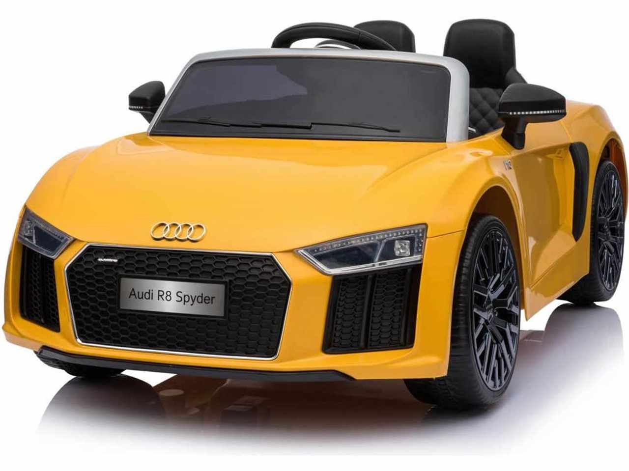 Auto Elettrica Per Bambini Audi R8 Spyder Giallo Vegas